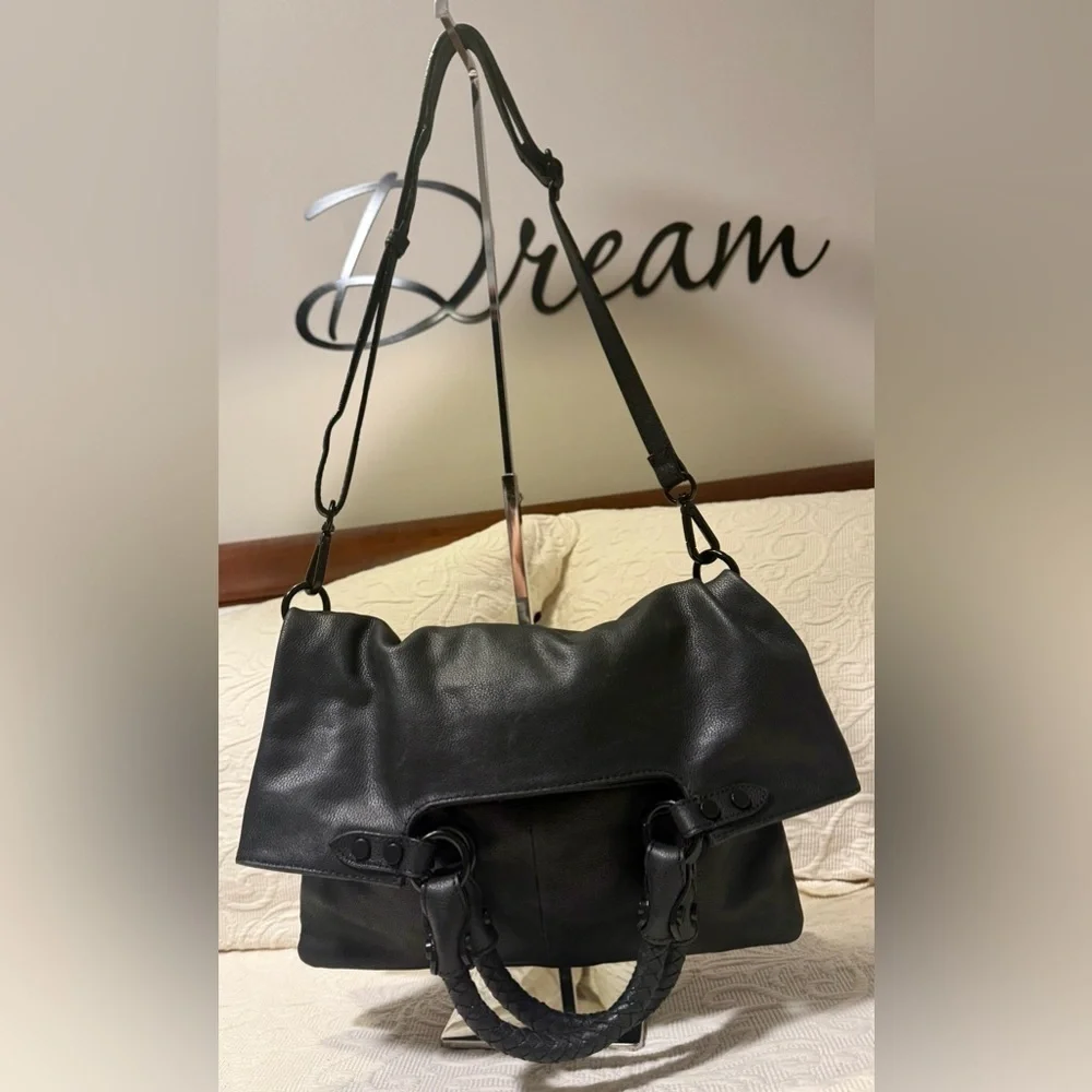 Gently Used Elliot Lucca Black Leather Women's Bag